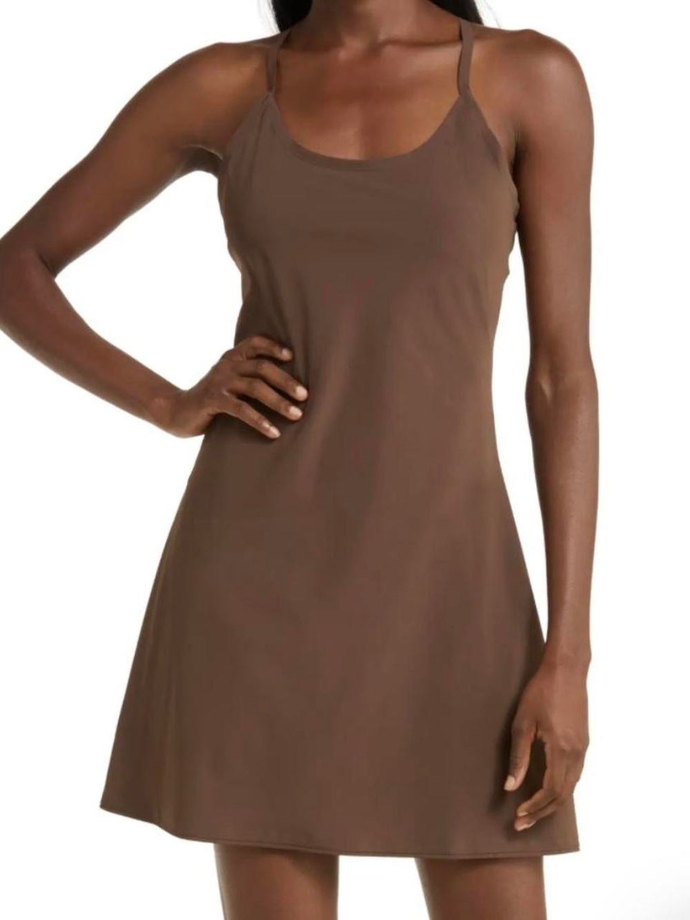 Outdoor Voices Brown Exercise Dress